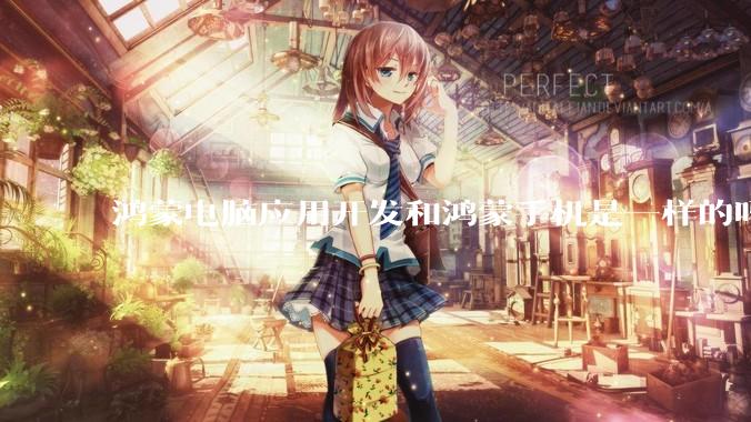 鸿蒙电脑应用开发和鸿蒙手机是一样的吗？